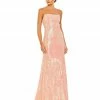 Ieena For Mac Duggal Sequined Strapless Rhinestone Belt Gown Shop For
