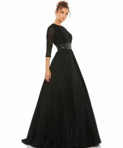 Ieena For Mac Duggal Shop For Shimmering Pleated A-Line 3/4 Sleeve Gown 10 Ieena For Mac Duggal Shop For Shimmering Pleated A-Line 3/4 Sleeve Gown