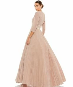 Ieena For Mac Duggal Shop For Shimmering Pleated A-Line 3/4 Sleeve Gown 13 Ieena For Mac Duggal Shop For Shimmering Pleated A-Line 3/4 Sleeve Gown