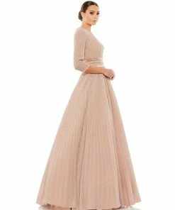 Ieena For Mac Duggal Shop For Shimmering Pleated A-Line 3/4 Sleeve Gown 14 Ieena For Mac Duggal Shop For Shimmering Pleated A-Line 3/4 Sleeve Gown