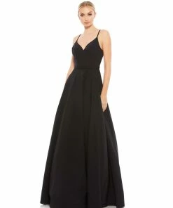 Ieena For Mac Duggal Classic A-Line V-Neck Ballgown Shop For