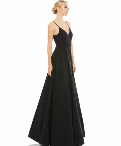 Ieena For Mac Duggal Classic A-Line V-Neck Ballgown Shop For