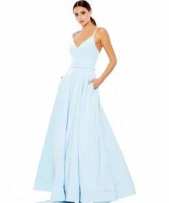 Ieena For Mac Duggal Classic A-Line V-Neck Ballgown Shop For