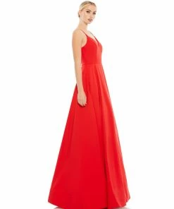 Ieena For Mac Duggal Classic A-Line V-Neck Ballgown Shop For