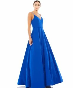 Ieena For Mac Duggal Classic A-Line V-Neck Ballgown Shop For