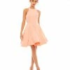 Ieena For Mac Duggal High Neck Sleeveless Skater Dress
