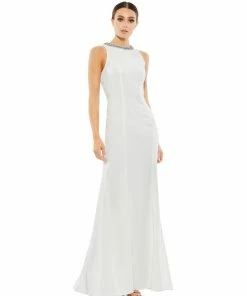 Ieena For Mac Duggal Shop For Embellished Neck Trumpet Gown