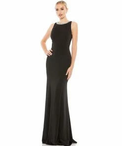 Ieena For Mac Duggal Shop For Embellished Neck Trumpet Gown