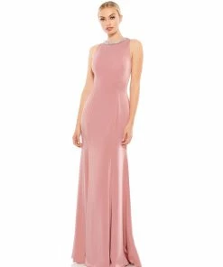 Ieena For Mac Duggal Shop For Embellished Neck Trumpet Gown