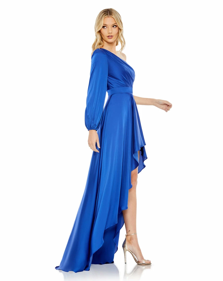 Ieena For Mac Duggal Shop For One Shoulder Blouson Sleeve Hi-Low Gown 13 Ieena For Mac Duggal Shop For One Shoulder Blouson Sleeve Hi-Low Gown