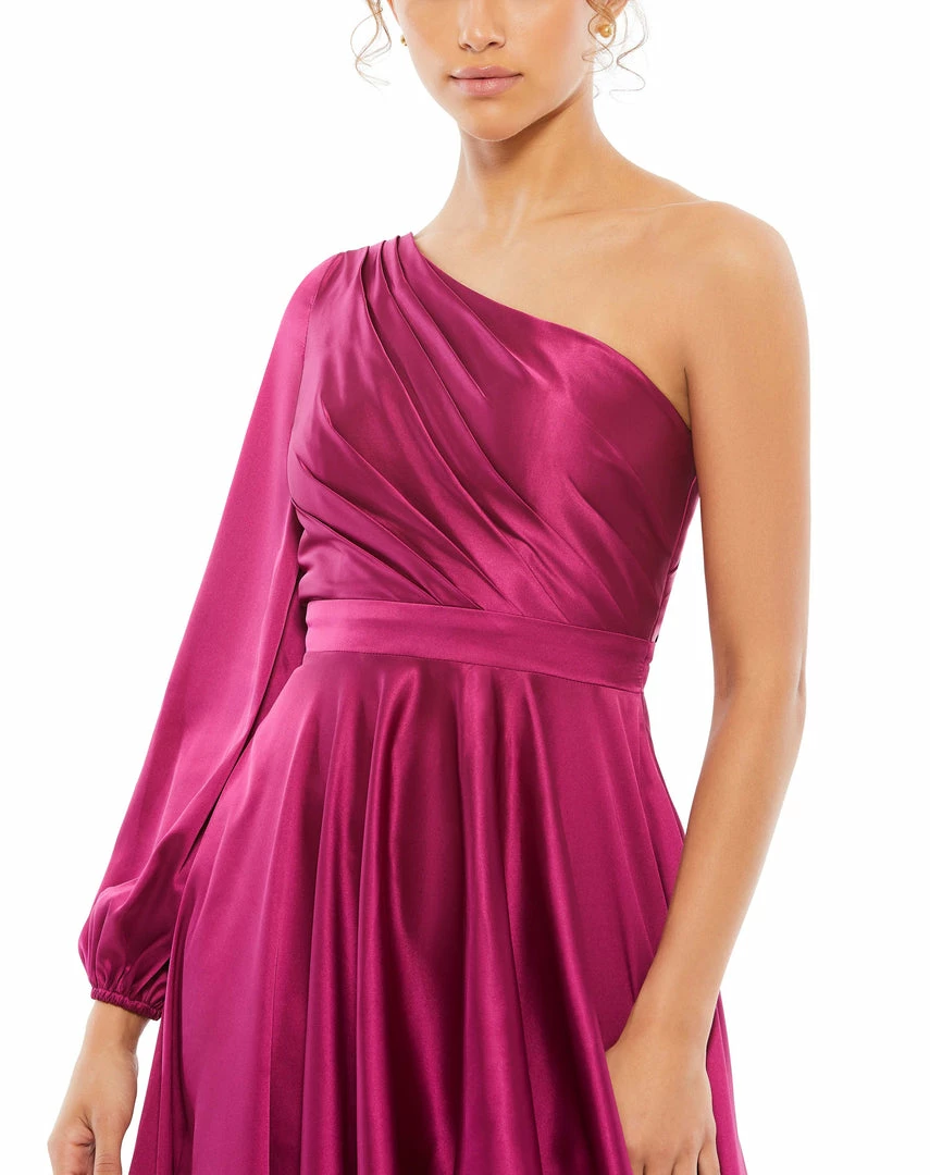 Ieena For Mac Duggal Shop For One Shoulder Blouson Sleeve Hi-Low Gown 9 Ieena For Mac Duggal Shop For One Shoulder Blouson Sleeve Hi-Low Gown