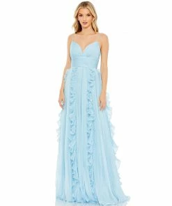 Ieena For Mac Duggal Pleated Sleeveless Flowy Gown Shop For