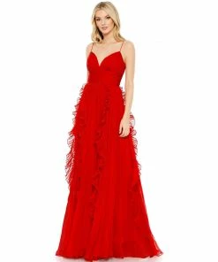Ieena For Mac Duggal Pleated Sleeveless Flowy Gown Shop For