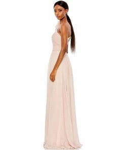 Mac Duggal Polka Dot Ruffled One Shoulder Gown Shop For