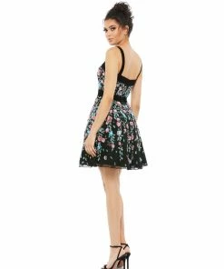 Mac Duggal Floral Embellished A-line Dress Shop For