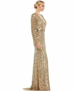 Mac Duggal Shop For Embellished Front Slit Long Sleeve Gown 17 Mac Duggal Shop For Embellished Front Slit Long Sleeve Gown