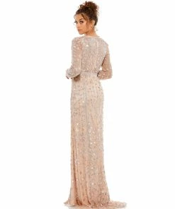 Mac Duggal Shop For Embellished Front Slit Long Sleeve Gown 11 Mac Duggal Shop For Embellished Front Slit Long Sleeve Gown