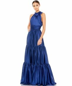 Mac Duggal Ruffle Halter Neck Gown Shop For
