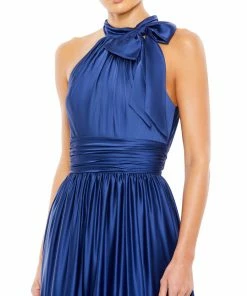 Mac Duggal Ruffle Halter Neck Gown Shop For