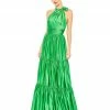 Mac Duggal Ruffle Halter Neck Gown Shop For