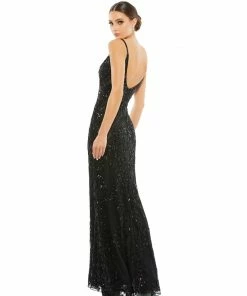 Mac Duggal Shop For Embellished Leaf Evening Gown