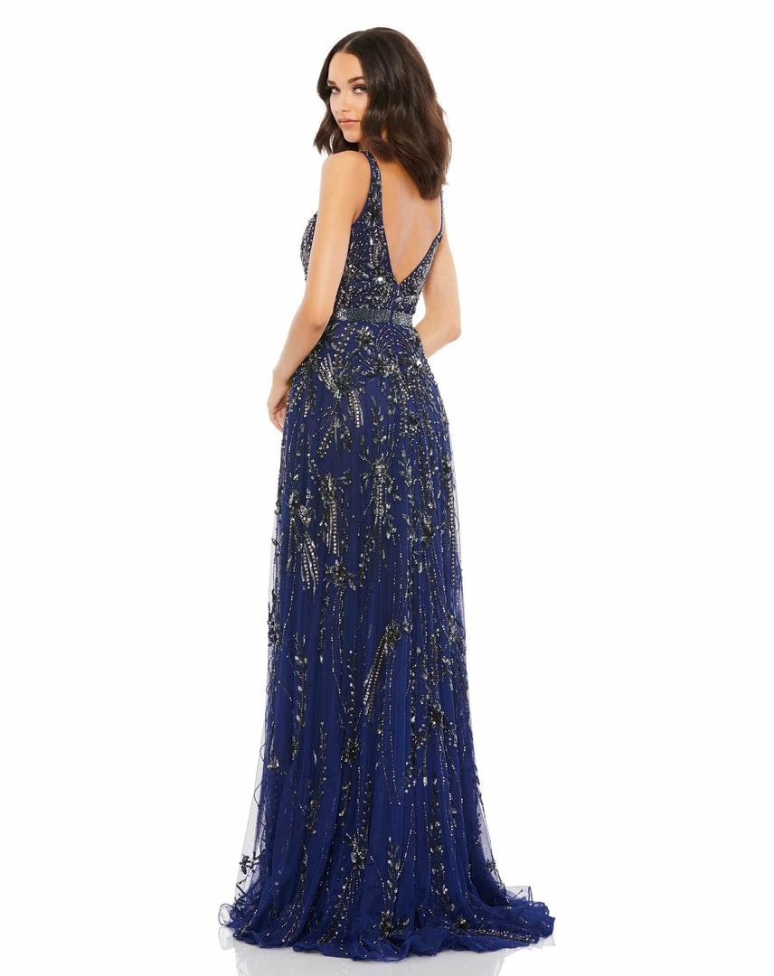 Mac Duggal Embellished V-Neck Long Gown 5 Mac Duggal Embellished V-Neck Long Gown