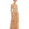 Mac Duggal Shop For Long Sleeve Embellished Illusion Evening Gown