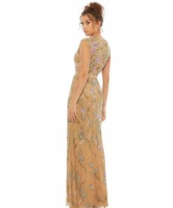 Mac Duggal Floral Beaded Cap Sleeve Evening Gown Shop For 10 Mac Duggal Floral Beaded Cap Sleeve Evening Gown Shop For