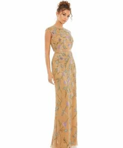 Mac Duggal Floral Beaded Cap Sleeve Evening Gown Shop For 11 Mac Duggal Floral Beaded Cap Sleeve Evening Gown Shop For