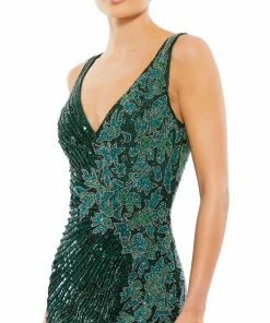 Mac Duggal Beaded Floral Sleeveless Gown Shop For 8 Mac Duggal Beaded Floral Sleeveless Gown Shop For