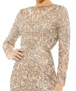 Mac Duggal Shop For Embellished Illusion Sheath Dress