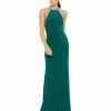 Ieena For Mac Duggal Halter Rhinestone Accented Evening Gown Shop For