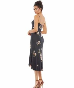 Ieena For Mac Duggal Floral Print Midi Slip Dress Shop For