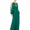 Ieena For Mac Duggal Long Sleeve Cold Shoulder Keyhole Gown Shop For