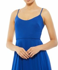 Ieena For Mac Duggal Shop For Sleeveless Scoop Neck Ruffled Hem Gown