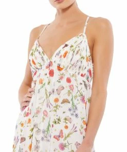 Ieena For Mac Duggal Butterfly Print Ruffle Hem Mini Dress 5 Ieena For Mac Duggal Butterfly Print Ruffle Hem Mini Dress