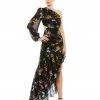 Ieena For Mac Duggal Shop For Floral One Sleeve Cut Out Dress