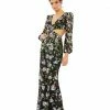 Mac Duggal Floral Sequined Cutout Dress
