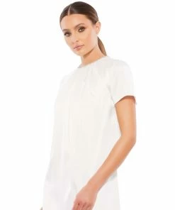 Ieena For Mac Duggal Rhinestone Embellished Neckline Shift Dress | Final Sale Shop For