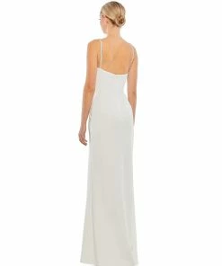 Ieena For Mac Duggal Sweetheart Evening Gown W/ Rhinestone Accents