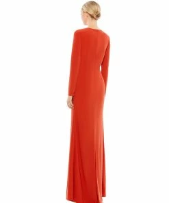 Ieena For Mac Duggal Shop For Keyhole Gathered Waist Jersey Gown