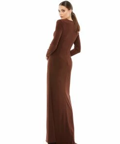 Ieena For Mac Duggal Shop For Keyhole Gathered Waist Jersey Gown