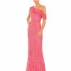 Mac Duggal Shop For Sequined Drop Shoulder Trumpet Gown