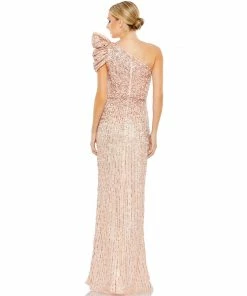 Mac Duggal Embellished Puff One Shoulder Gown Shop For