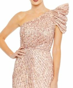 Mac Duggal Embellished Puff One Shoulder Gown Shop For