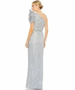 Mac Duggal Embellished Puff One Shoulder Gown Shop For