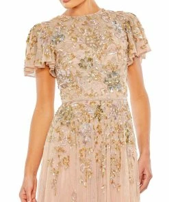 Mac Duggal Shop For Embellished Butterfly Sleeve High Neck Gown 8 Mac Duggal Shop For Embellished Butterfly Sleeve High Neck Gown