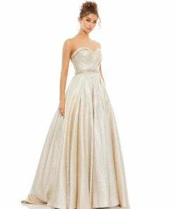 Mac Duggal Metallic Sweetheart Ballgown Shop For
