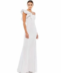 Ieena For Mac Duggal One Shoulder Ruffled Mermaid Gown Shop For