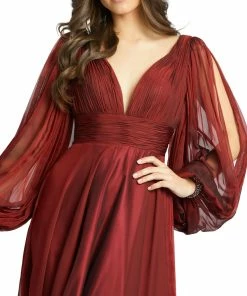 Mac Duggal Shop For Whimsical Chiffon Evening Gown